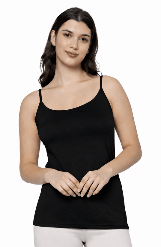 Camisole Bamboo Fabric Top for Women | Pack Of 1 – Womens Top on Brown Living™. SKU: CAMISOLE-WHITE-S. Img 7.