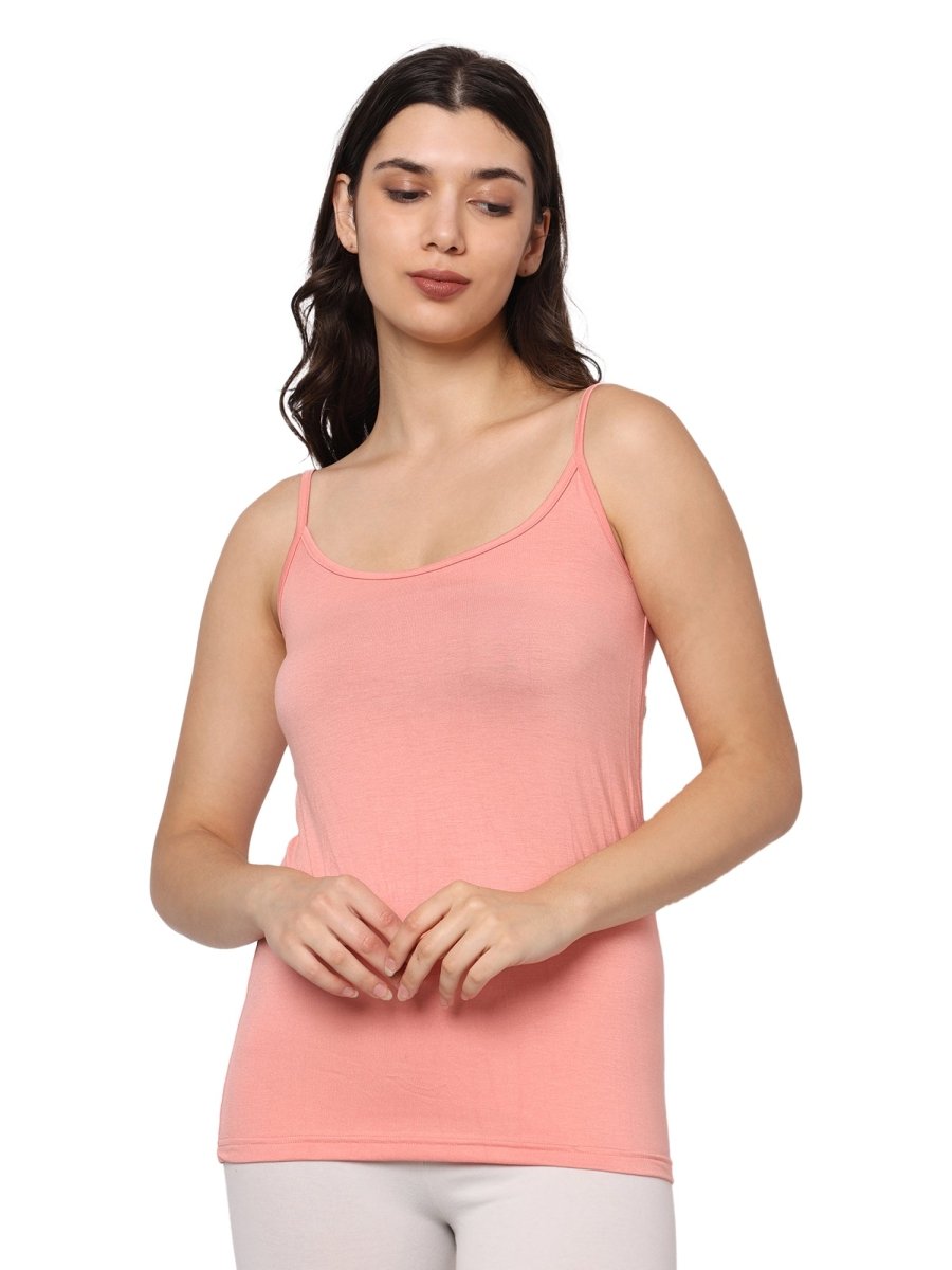 Camisole Bamboo Fabric Top for Women | Pack Of 1 – Womens Top by Bamboology available on Brown Living™. S Peach. SKU: CAMISOLE - PEACH - S. Img 11.