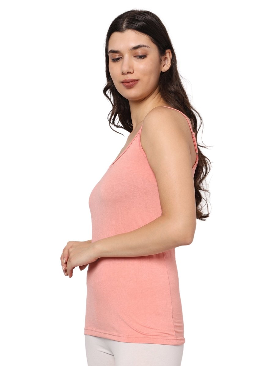 Camisole Bamboo Fabric Top for Women | Pack Of 1 – Womens Top by Bamboology available on Brown Living™. S Peach. SKU: CAMISOLE - PEACH - S. Img 12.