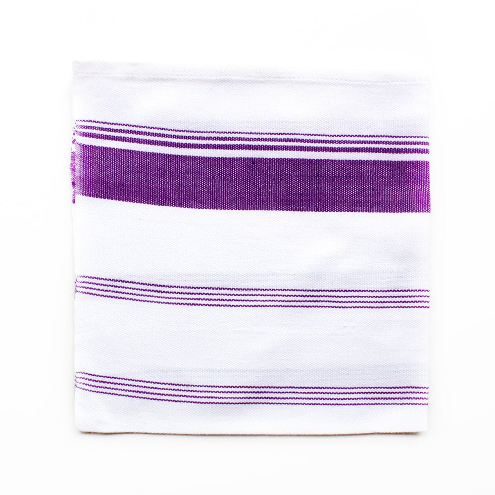 Candy Stripe Cotton Table Napkin – Handmade Eco - Friendly Dining Linen – Kitchen Linens on Brown Living™. SKU: NACPR11. Img 8.