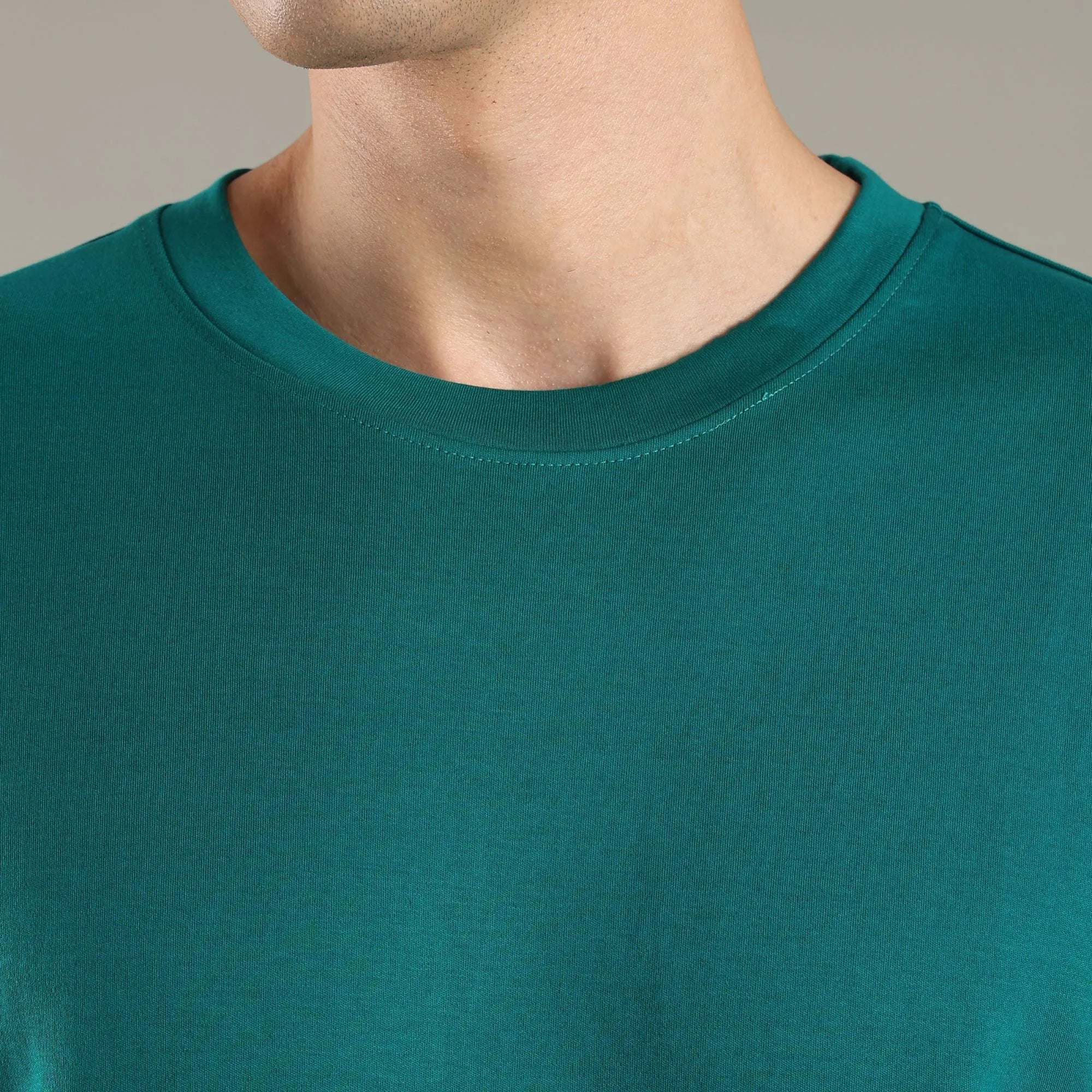 Canopy Green Organic Cotton Half - Sleeve T-Shirt – Mens T-Shirt on Brown Living™. SKU: OC-GR-TS-S. Img 2.