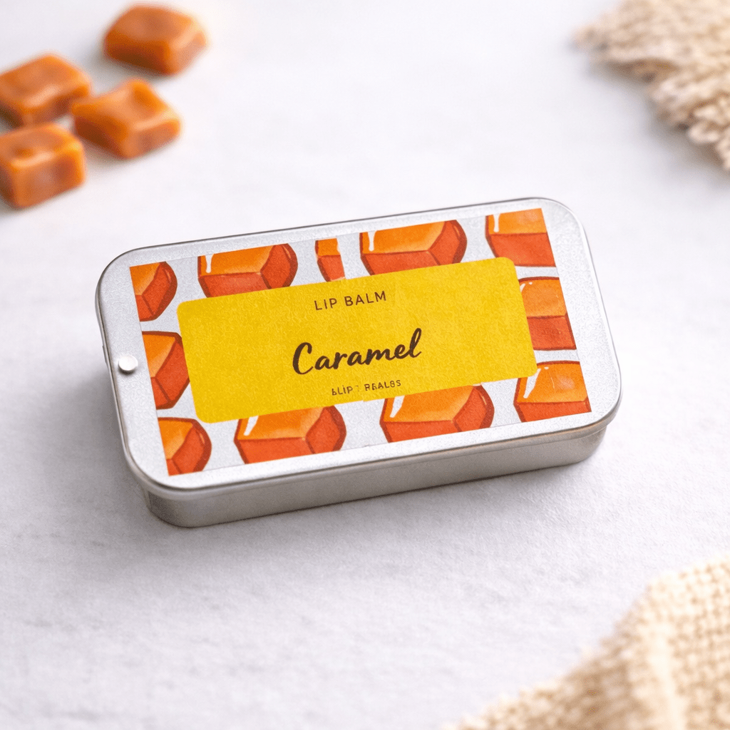 Caramel Lip Balm | Deep Moisture & Natural Shine – Lip Balms on Brown Living™. SKU: SN-LB-CM-10. Img 3.