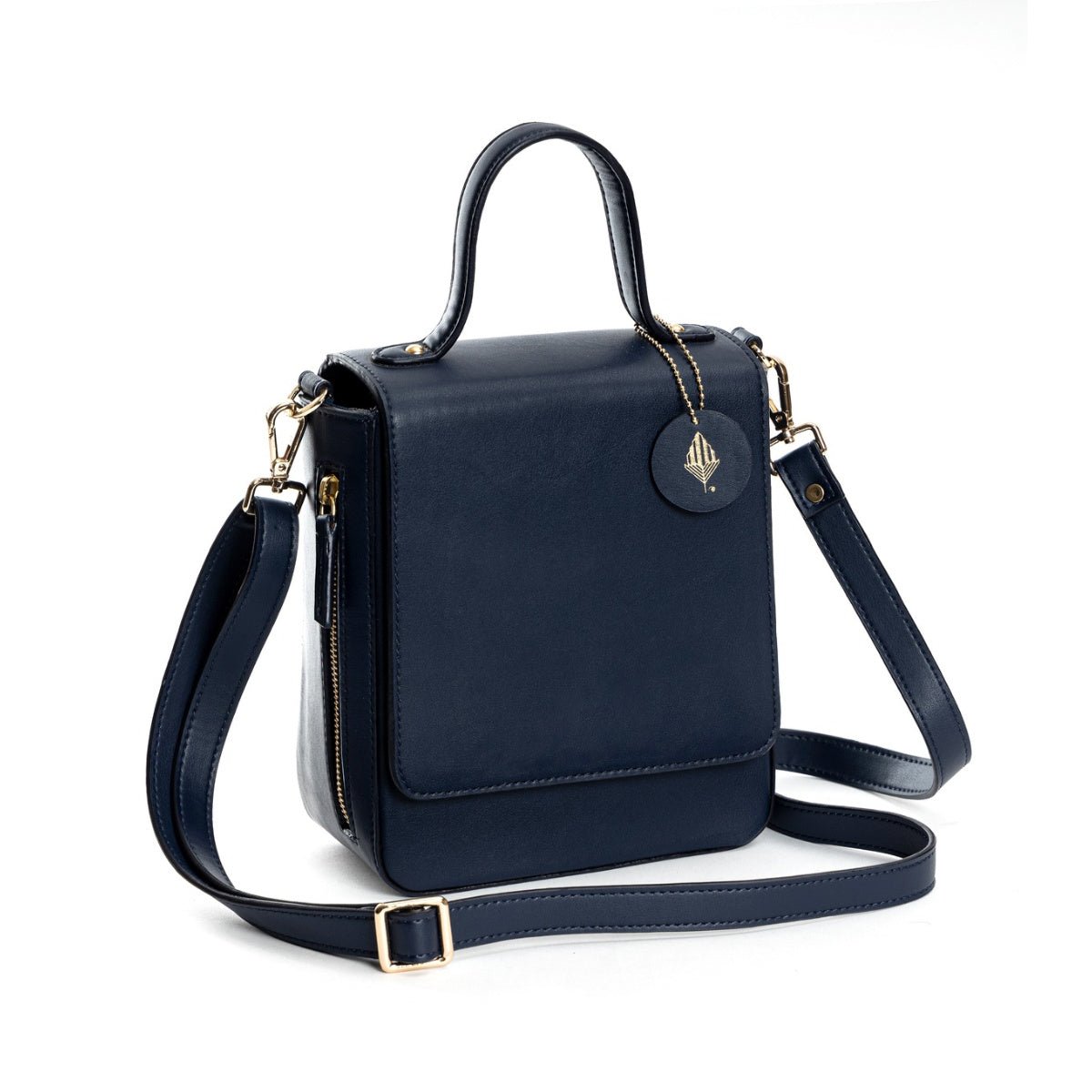 Ceres (Navy blue) | Women's bag made with Cactus Leather – Womens Bag on Brown Living™. SKU: SCGH 3004. Img 7.