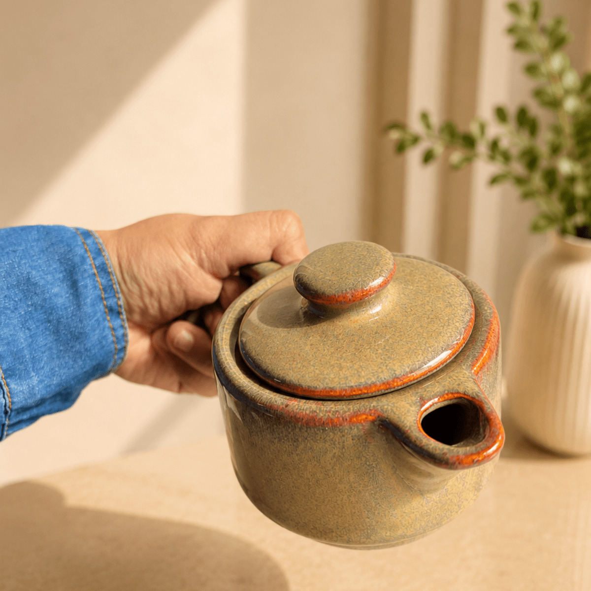Chai Royale Tea Kettle & Mug Gift Set | Diwali Festive Gift – Gift Giving on Brown Living™. SKU: D-458. Img 5.