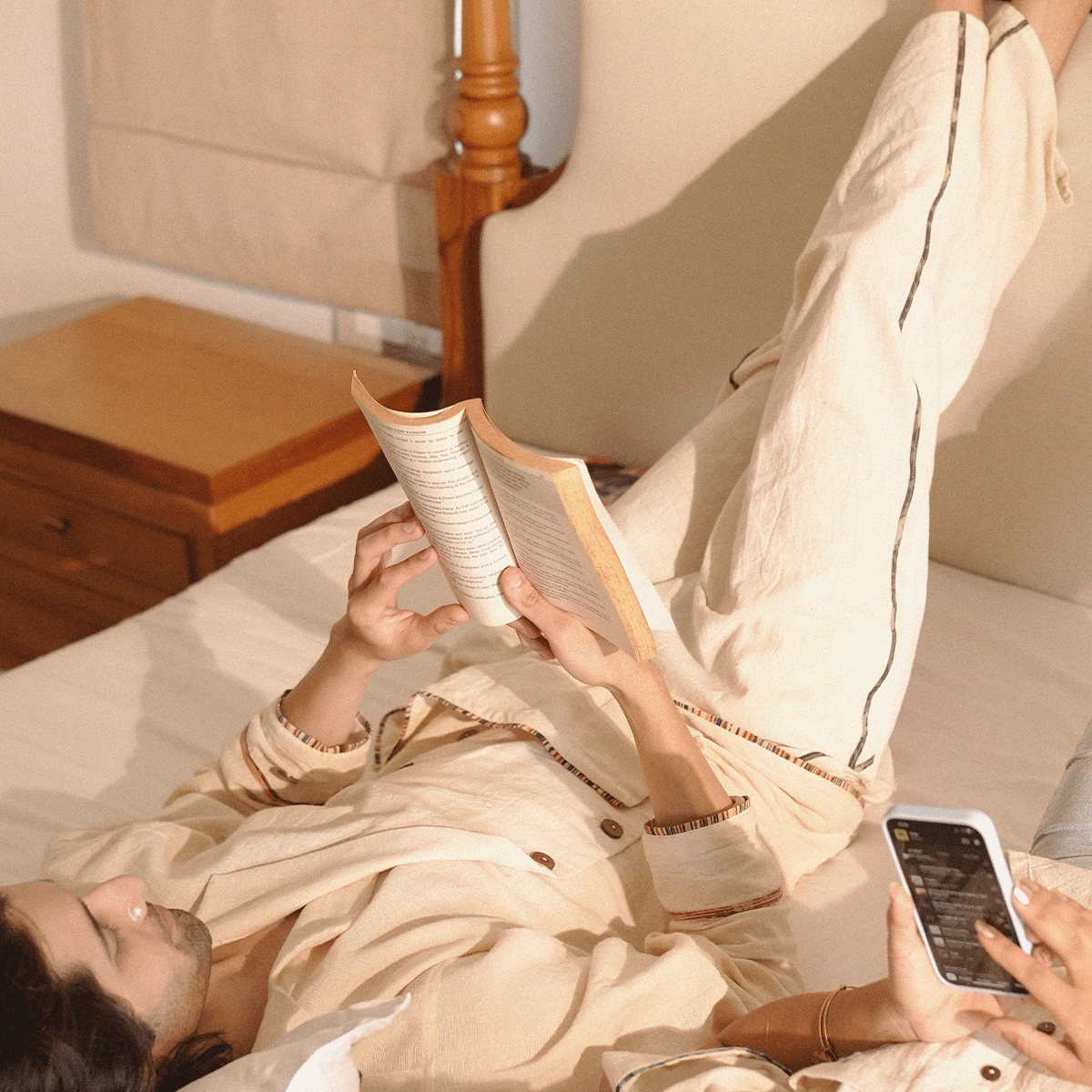 Chandan Unisex Pant | Sustainable Cotton Everyday Comfort Wear – Mens Pants on Brown Living™. SKU: 5GA00012. Img 4.