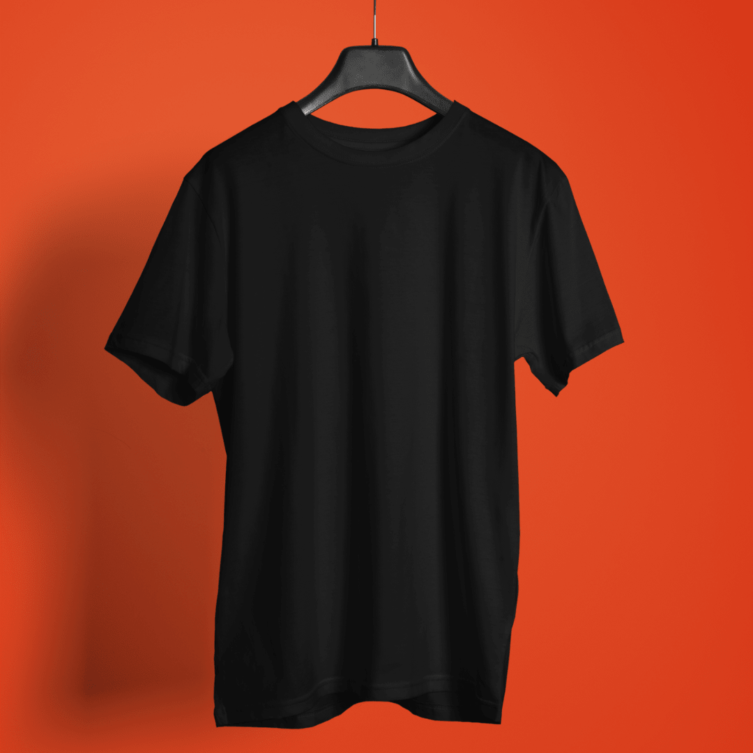 Charcoal Black | Hemp T-Shirt | Unisex – Mens T-Shirt on Brown Living™. SKU: CharcoalBlack-S. Img 3.