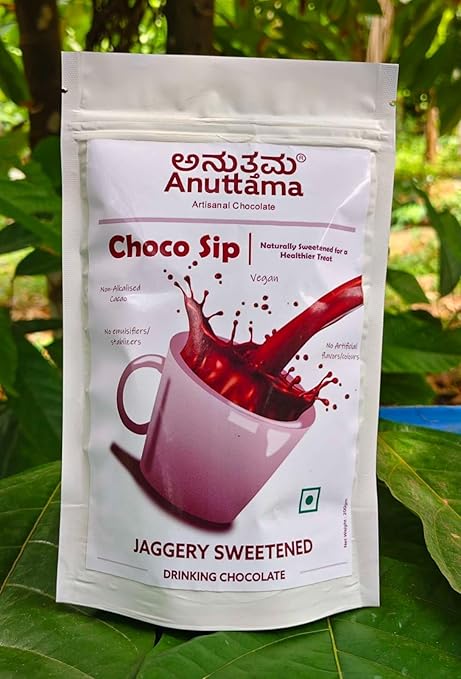 Choco Sip Drinking Chocolate Powder Mix – Powder Drink Mixes on Brown Living™. SKU: Choco_Sip_Dark_HotChoclate. Img 3.