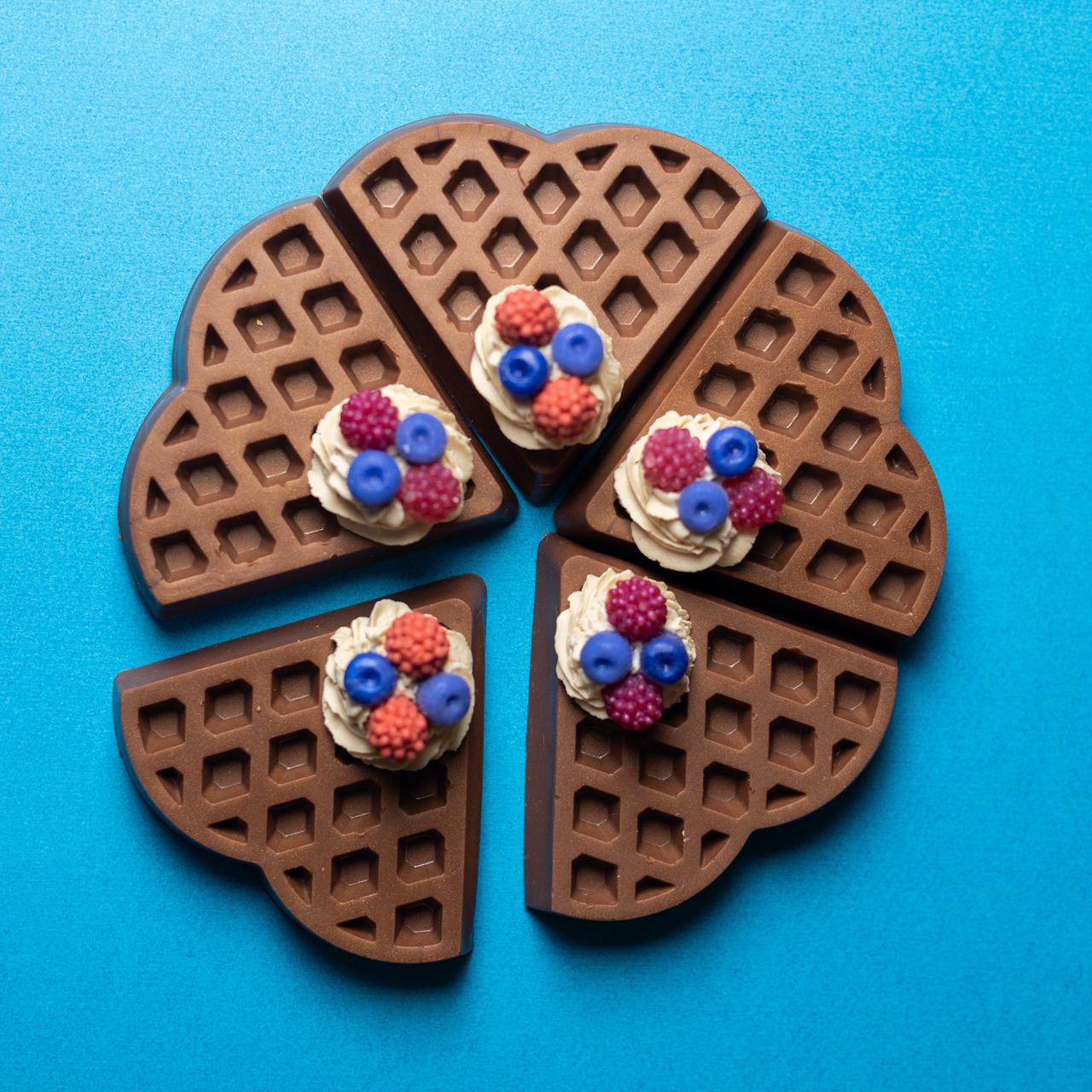 Chocolate Waffle Soap - Dessert Inspired Handmade Soap Bar – Body Soap on Brown Living™. SKU: SS-17. Img 1.