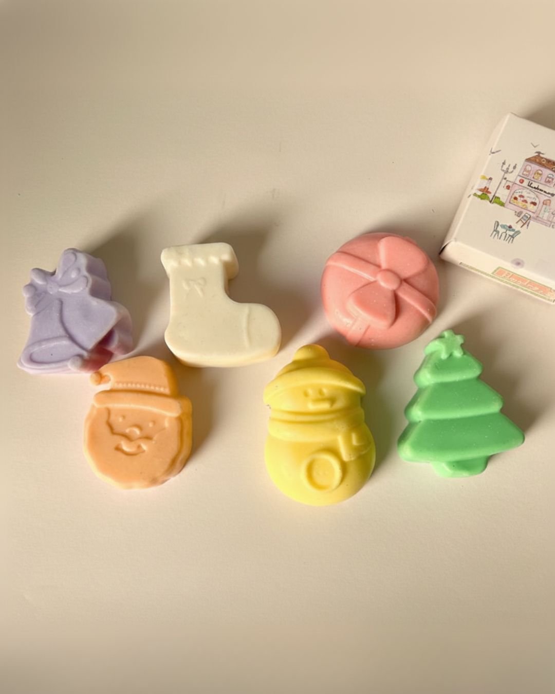 Christmas Cartoon Shaped Kids Soap Bar Set – Body Soap on Brown Living™. SKU: SOB-SOAP-48A. Img 5.