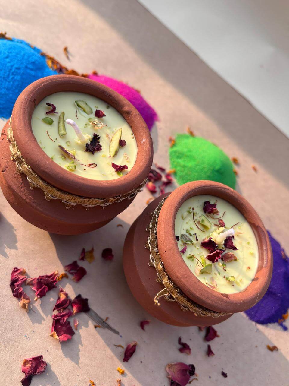 Clay Kulhad Thandai Candle | Handcrafted Eco - Friendly Candle – Candles & Fragrances on Brown Living™. SKU: LUSH_0015. Img 4.
