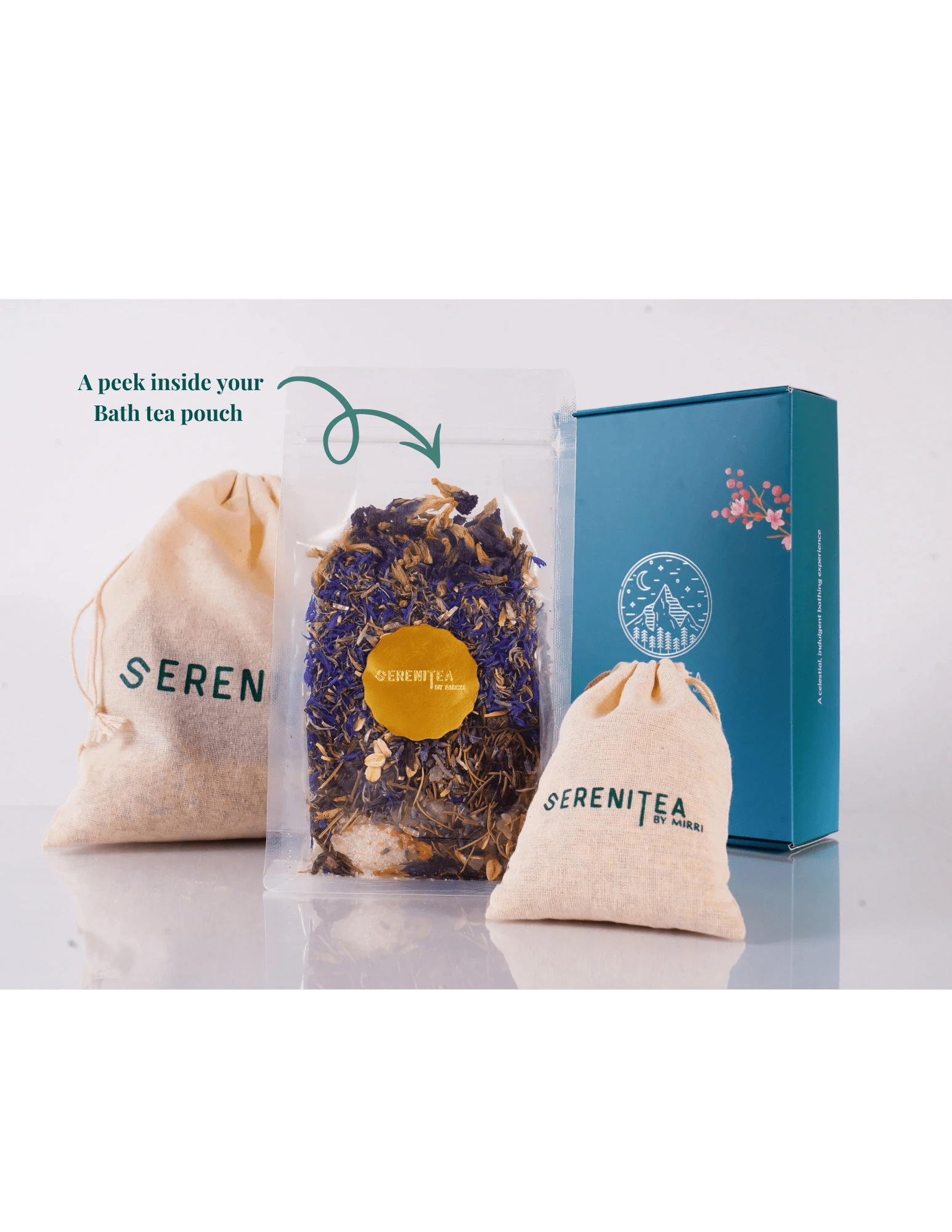 Coastal Calm Bath Tea – Soothing Herbal Bath Infusion for Relaxation – Bath Salt on Brown Living™. SKU: 300003. Img 4.