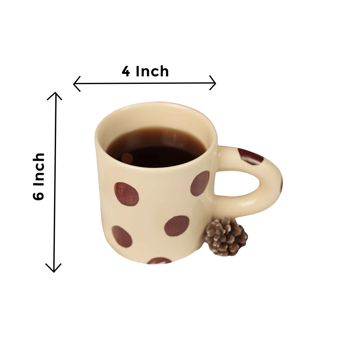 Cocoa Comfort Mug | Ceramic Coffee & Hot Chocolate Mug – Mugs on Brown Living™. SKU: CC6. Img 3.