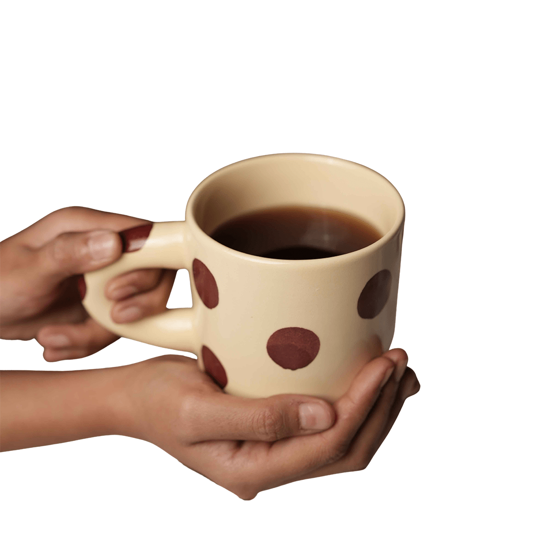 Cocoa Comfort Mug | Ceramic Coffee & Hot Chocolate Mug – Mugs on Brown Living™. SKU: CC6. Img 1.