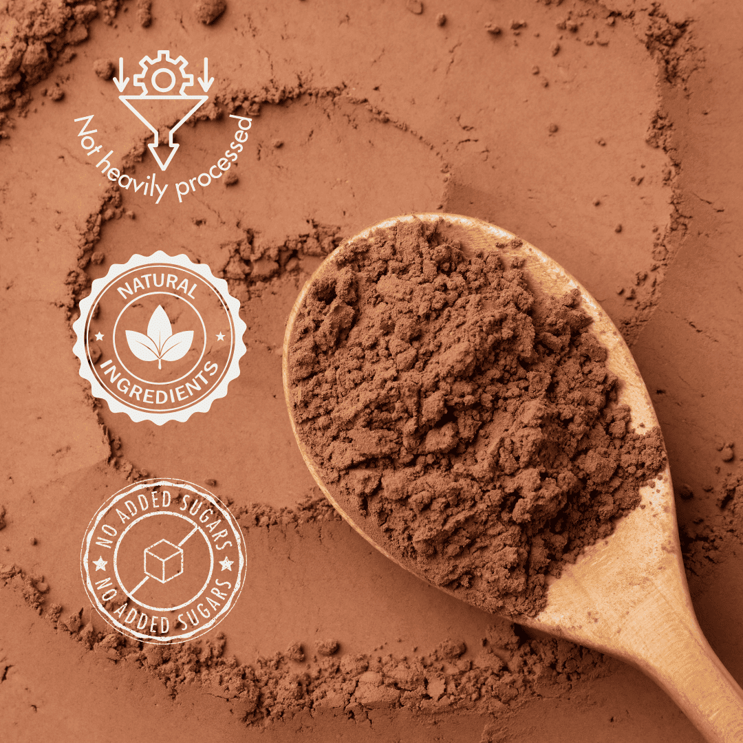 Cocoa Powder 500g | 100% Pure Unsweetened Cocoa – World Gourmet Food on Brown Living™. SKU: cocoa1. Img 2.