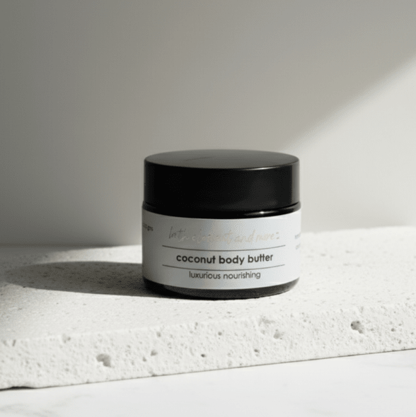 Coconut Body Butter | Deep Moisturizing Natural Skin Cream – Body Lotion on Brown Living™. SKU: SKU-077. Img 1.