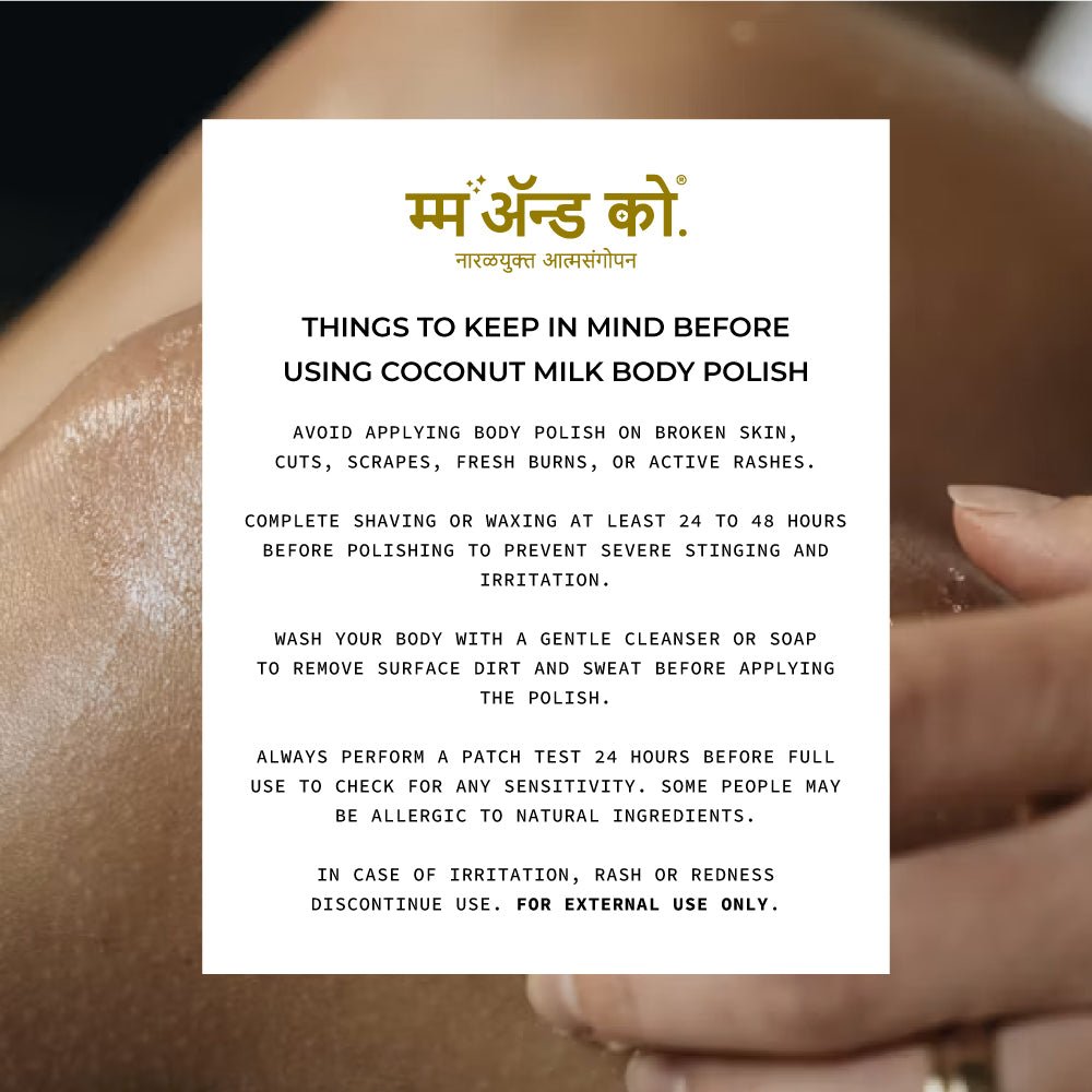 Coconut Milk Body Polish | Gentle Exfoliating Polish – Body Scrub on Brown Living™. SKU: BC03. Img 4.
