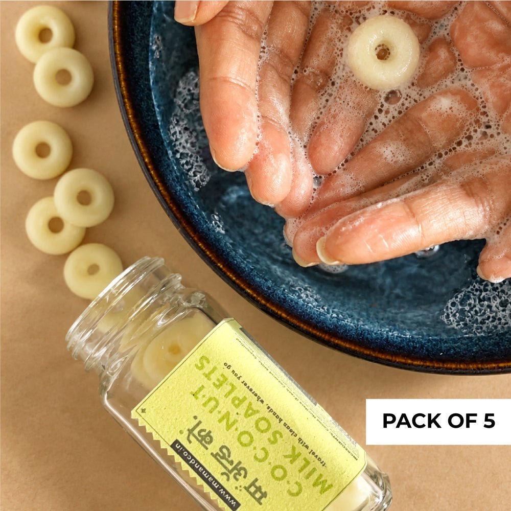 Coconut Milk Soaplets | Travel-Friendly Hand Wash – Travel Accessories on Brown Living™. SKU: BC0205. Img 6.