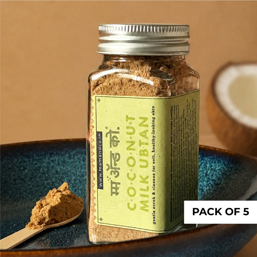 Coconut Milk Ubtan | Bathing Powder for Sensitive Skin – Body Bathing Powder on Brown Living™. SKU: BC0405. Img 7.