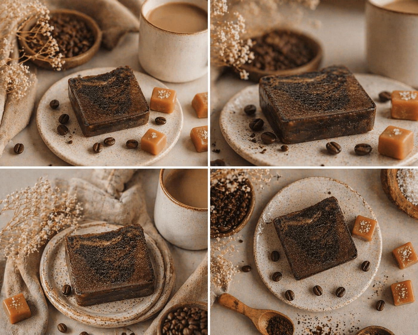 Coffee Toffee Handmade Soap 120g| Natural Exfoliating Bath Bar – Body Soap on Brown Living™. SKU: SN-CP-COTO-120. Img 2.