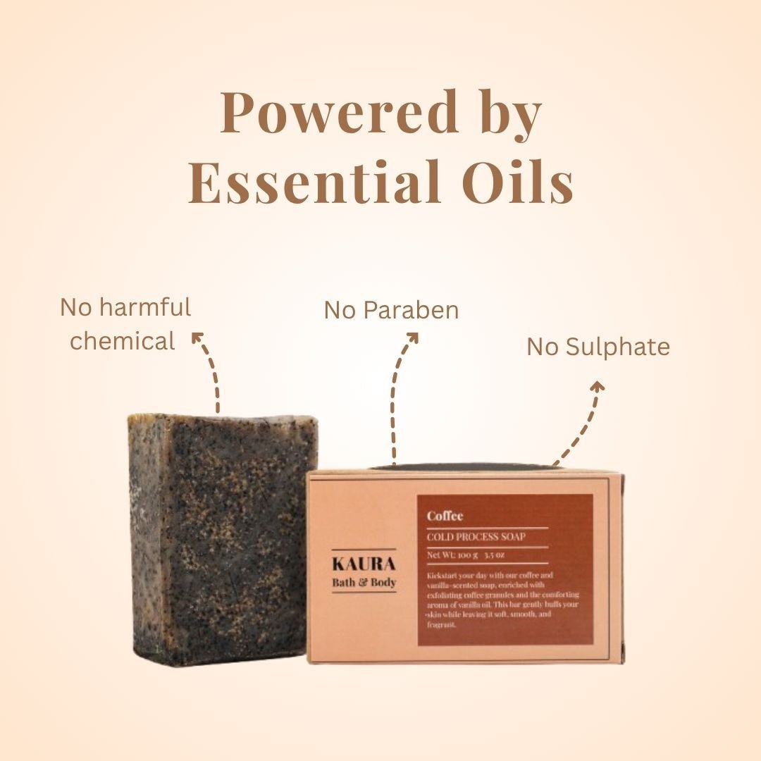Coffee & Vanilla Soap Bar for Energizing Showers | 100g – Body Soap by Kaura available on Brown Living™. . SKU: KI338. Img 6.
