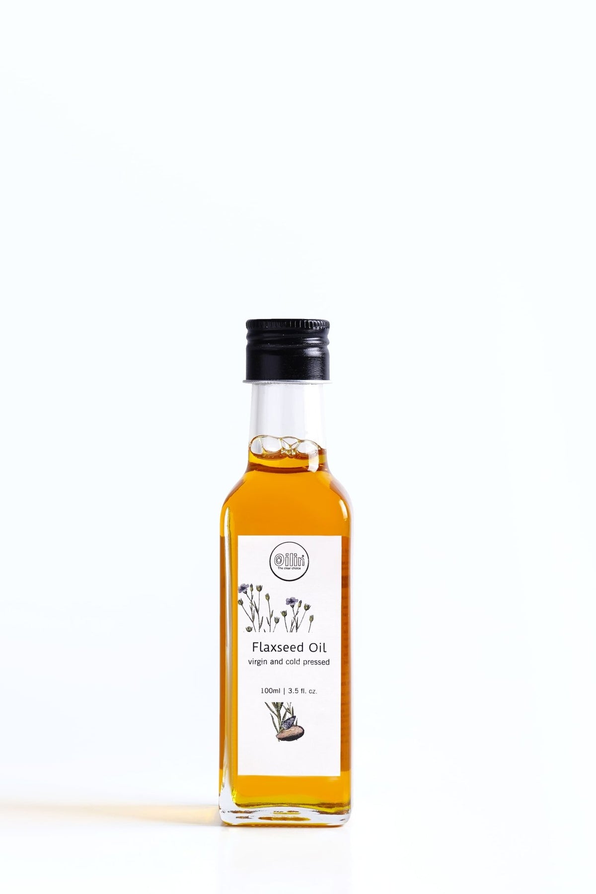 Cold Pressed Virgin Flaxseed Oil for Food, Skin & Hair – Cooking Oils on Brown Living™. SKU: VLO100. Img 2.