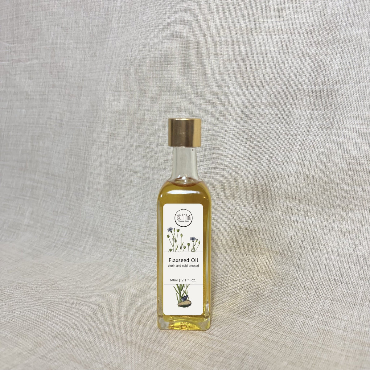 Cold Pressed Virgin Flaxseed Oil for Food, Skin & Hair – Cooking Oils on Brown Living™. SKU: VLO60. Img 4.