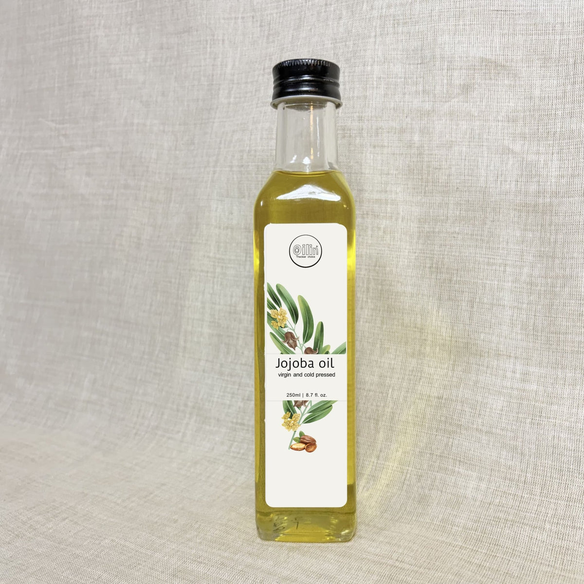 Cold Pressed Virgin Jojoba Oil for Hair, Skin & Nails – Body Oil on Brown Living™. SKU: VJO250. Img 5.