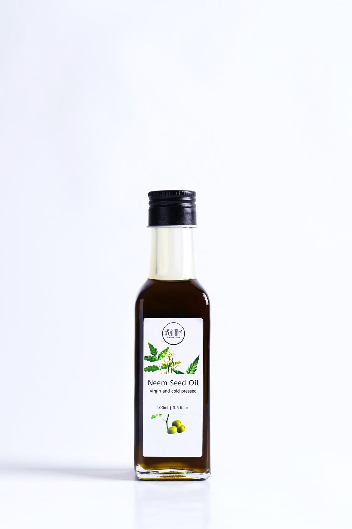 Cold Pressed Virgin Neem Seed Oil for Skin & Hair – Body Oil on Brown Living™. SKU: VNO100. Img 2.