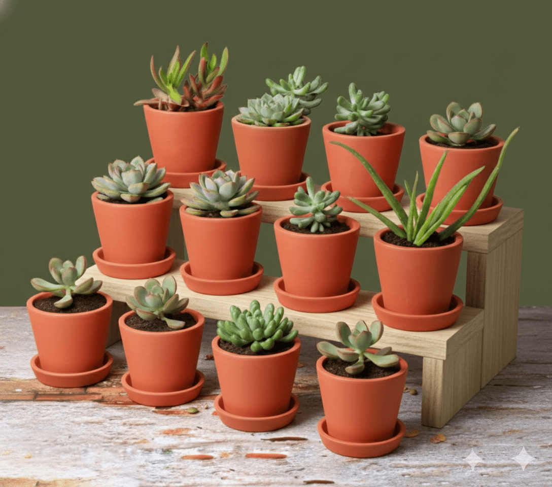 Cone Planter Small – 4 Inch | Indoor & Outdoor Plant Pot | Decorative – Home & Garden on Brown Living™. SKU: PL7-10. Img 32.