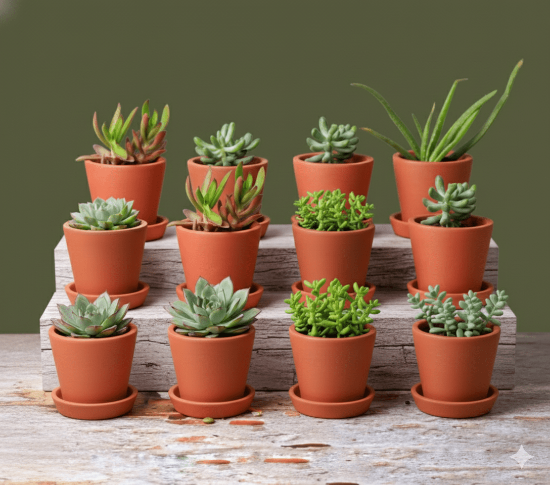 Cone Planter Small – 4 Inch | Indoor & Outdoor Plant Pot | Decorative – Home & Garden on Brown Living™. SKU: PL7-10. Img 33.
