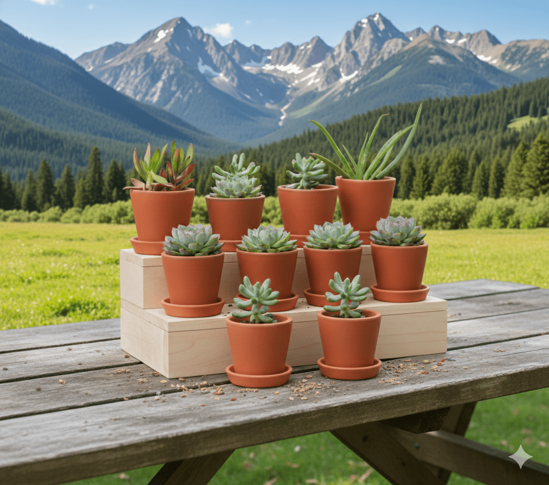 Cone Planter Small – 4 Inch | Indoor & Outdoor Plant Pot | Decorative – Home & Garden on Brown Living™. SKU: PL7-6. Img 30.