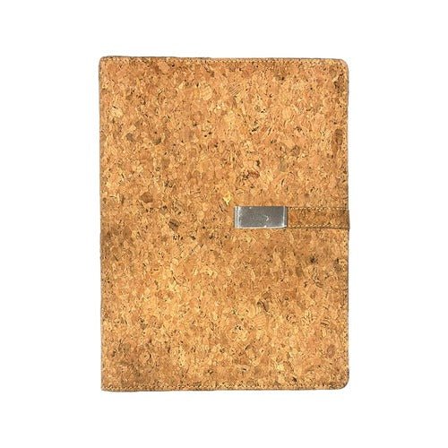 Cork Diary Power Bank 5000mAh | Eco Friendly Wireless Power Bank – Desk Accessories on Brown Living™. SKU: WDPB5000. Img 2.