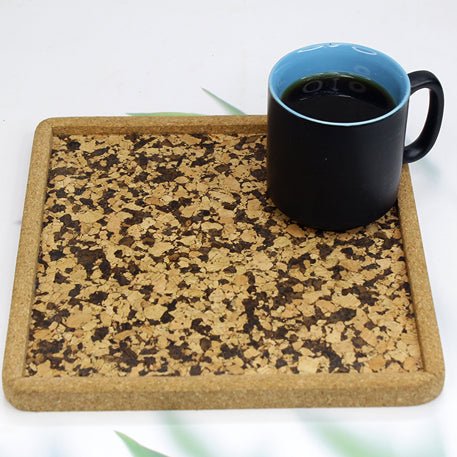 Cork Serving Pattern Tray (Square) – Trays & Platters on Brown Living™. SKU: MJ00172TY. Img 2.