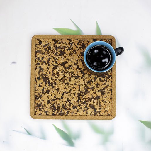 Cork Serving Pattern Tray (Square) – Trays & Platters on Brown Living™. SKU: MJ00172TY. Img 1.