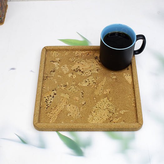 Cork Serving Tray (Square) – Trays & Platters on Brown Living™. SKU: MJ00171TY. Img 2.