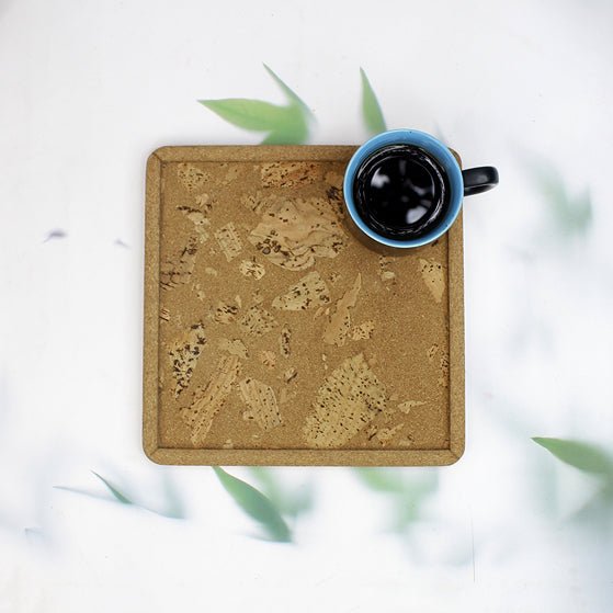 Cork Serving Tray (Square) – Trays & Platters on Brown Living™. SKU: MJ00171TY. Img 1.