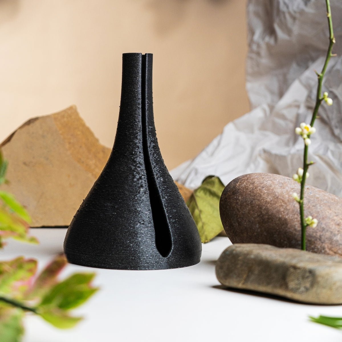 Cosmic Tear Plant - Based Twinkling Black Vase – Home Decor on Brown Living™. SKU: COTEEDPLTKA033. Img 1.