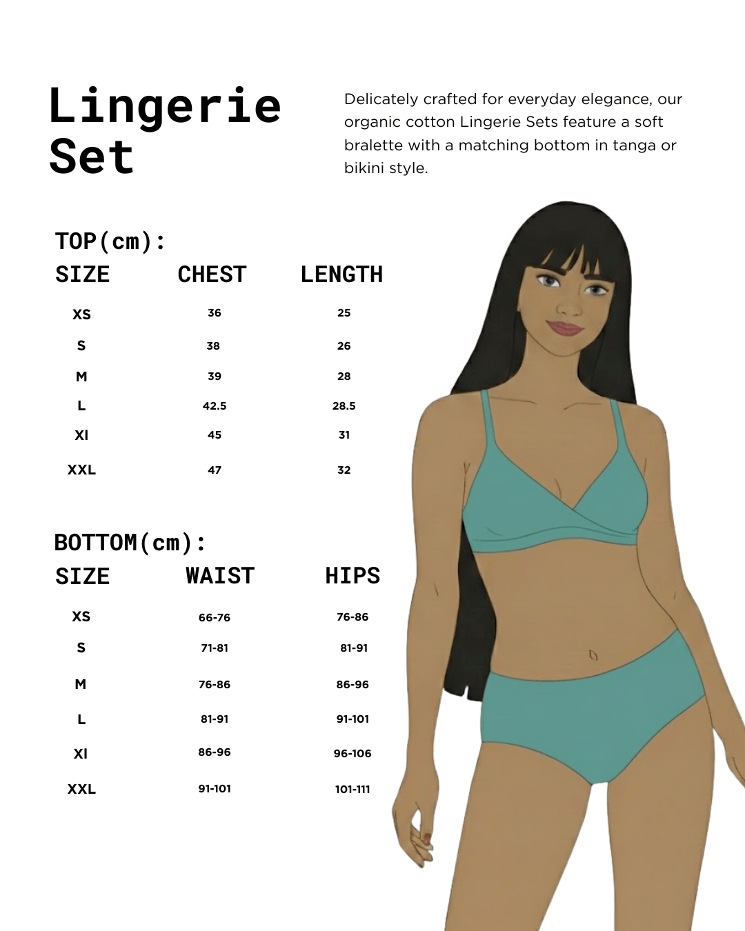 Cotton Innerwear Co-Ord Set | Triangle Fit | Jungle Stripes – Womens Underwear on Brown Living™. SKU: Co-OrdErthystrp-XS. Img 12.