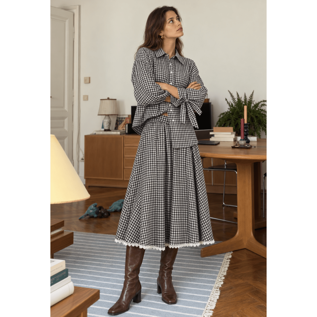 Cotton Juno Co-ord Set for Women – Womens Co-Ord Sets on Brown Living™. SKU: ER-JUNO-SET-S-001. Img 4.