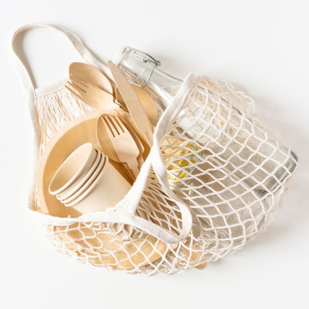 Cotton Refrigerator Mesh Bags - Set of 3 – Fridge Vegetable Bags by ONEarth available on Brown Living™. 2 shoulder bag orange. SKU: OEP916. Img 29.