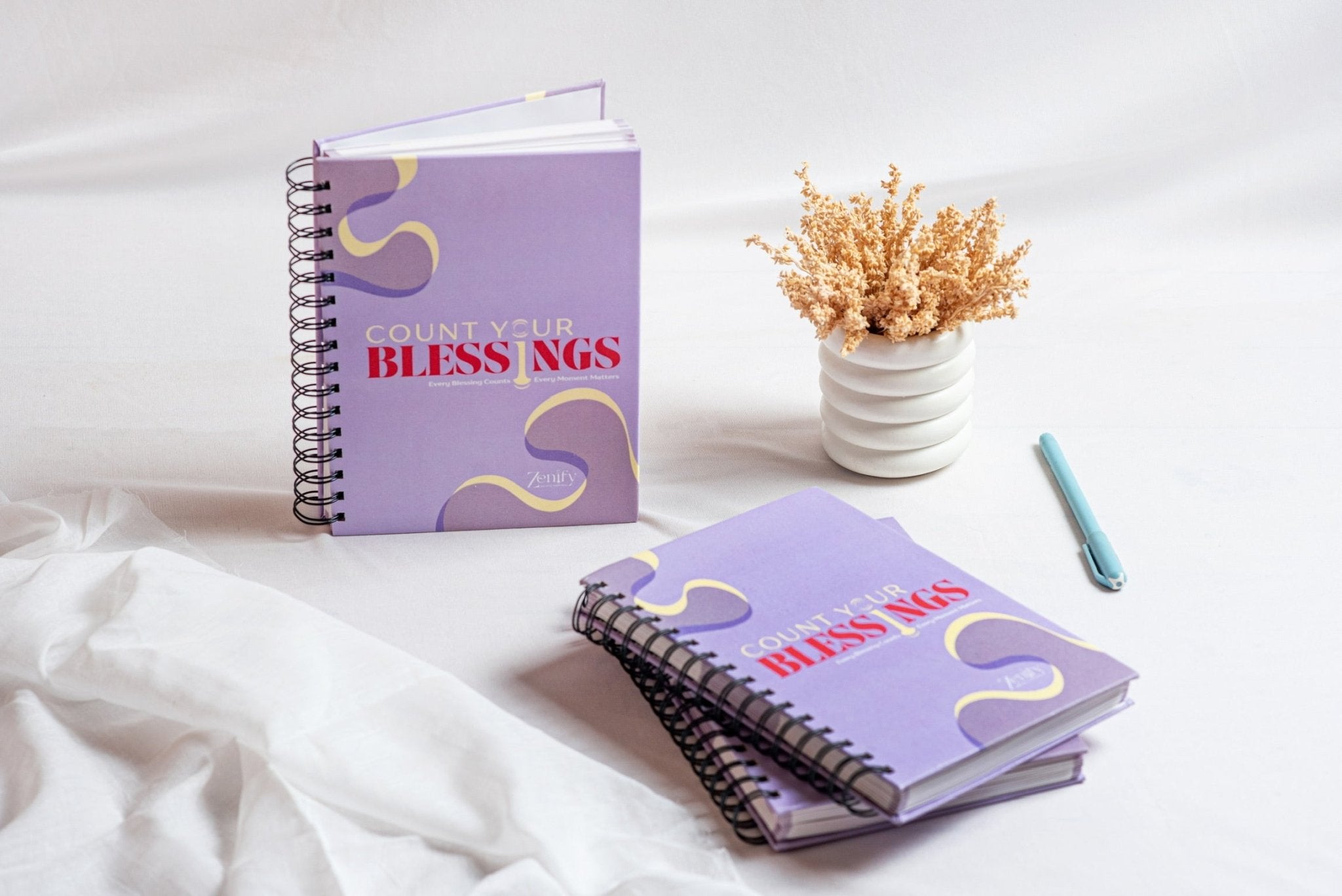Count Your Blessing | Daily Gratitude & Reflection Booklet – Notebooks & Notepads on Brown Living™. SKU: GRABlE. Img 3.