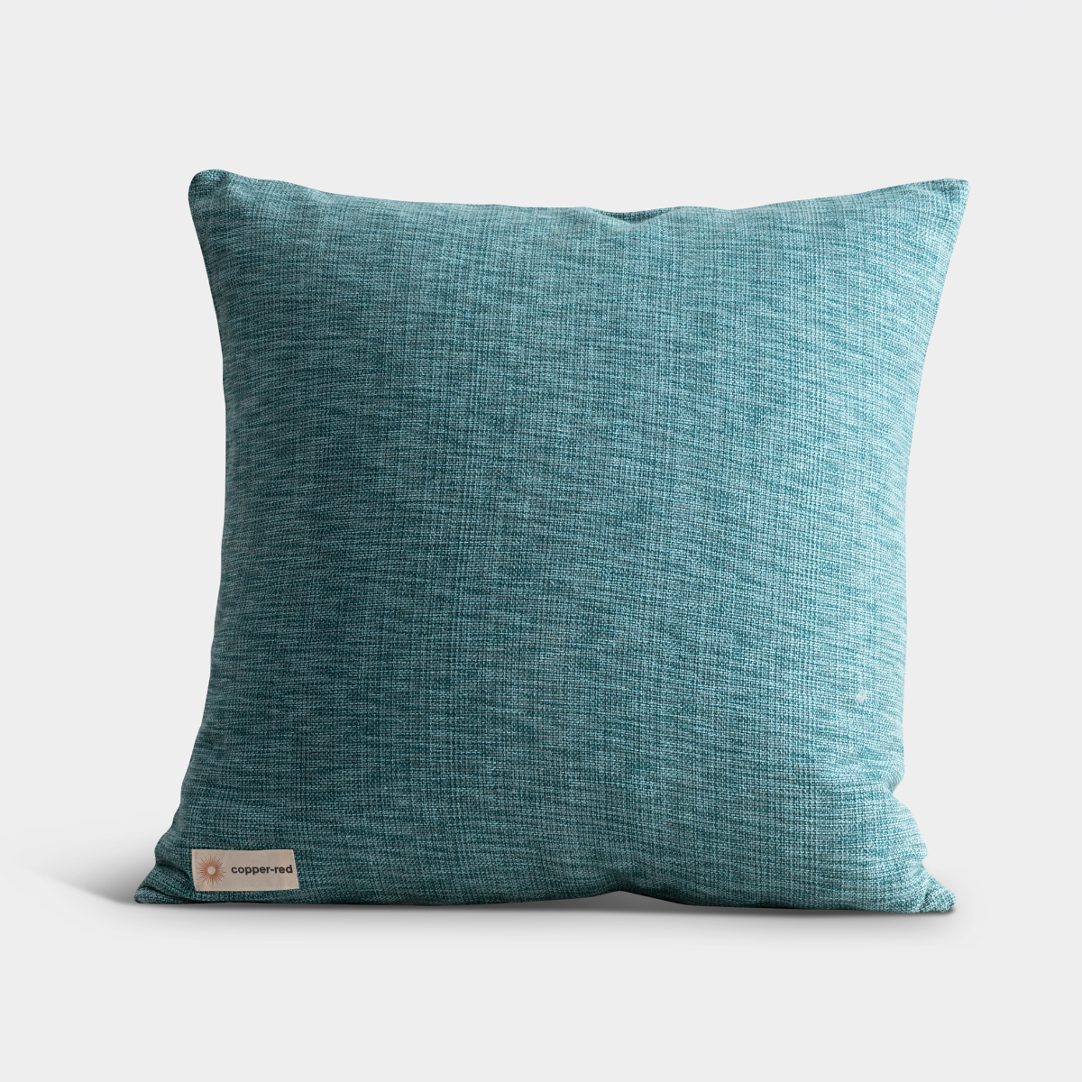 Marbella Textured Teal Cotton Cushion Cover