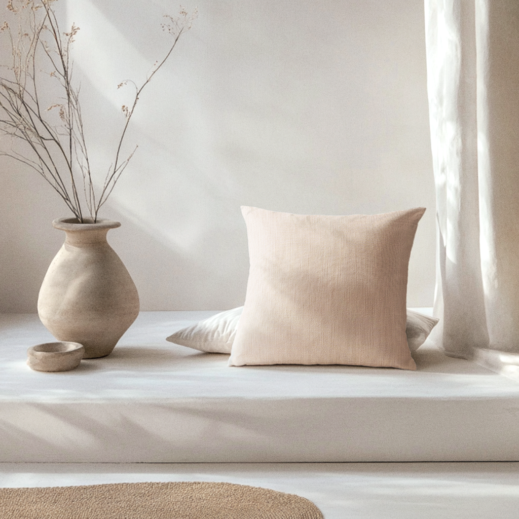 Serengeti Beige Cotton Cushion Cover