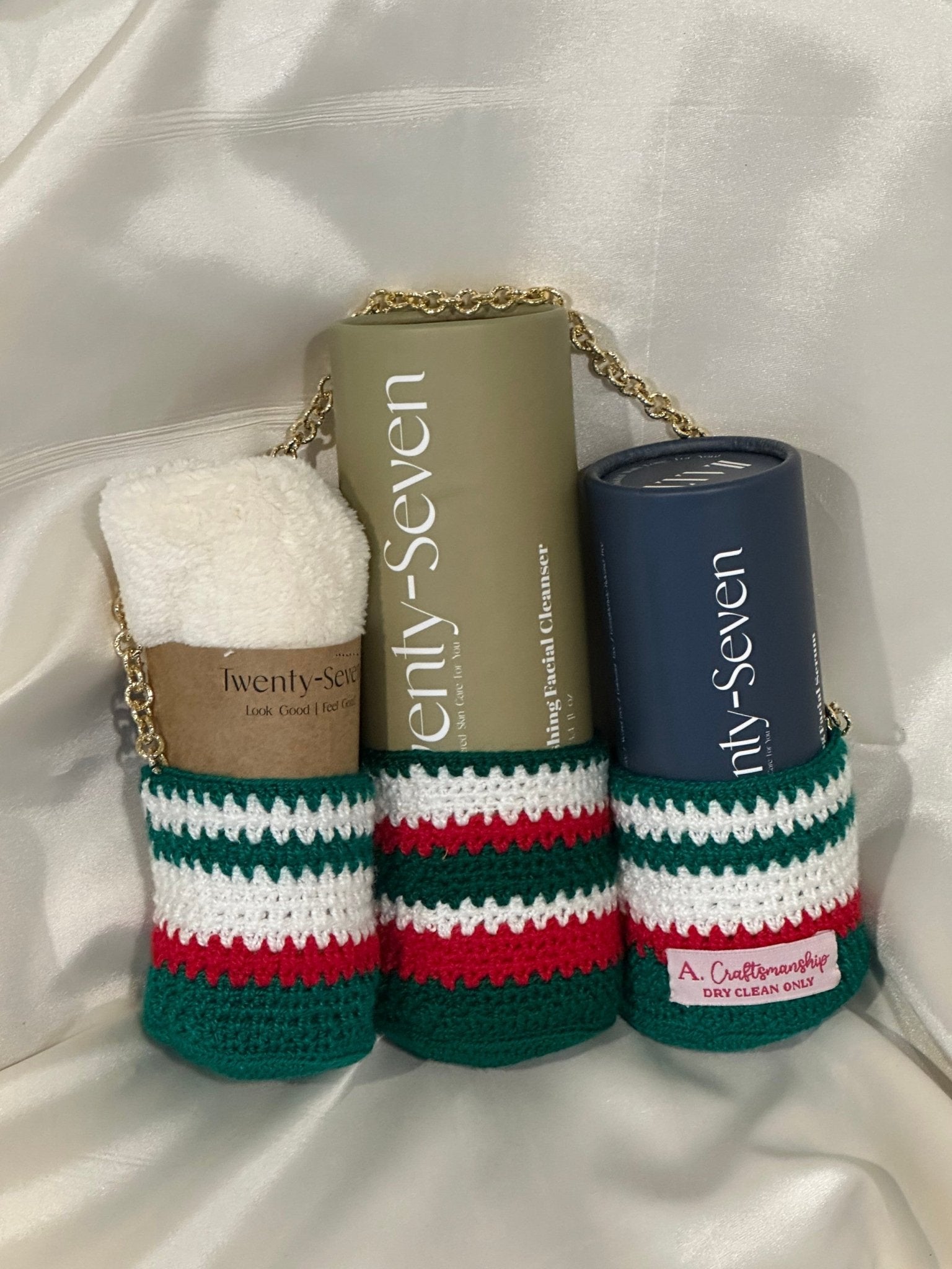 Crochet Holders | Handcrafted Crochet Storage & Utility Holders – Desk Accessories on Brown Living™. SKU: TS24008. Img 1.