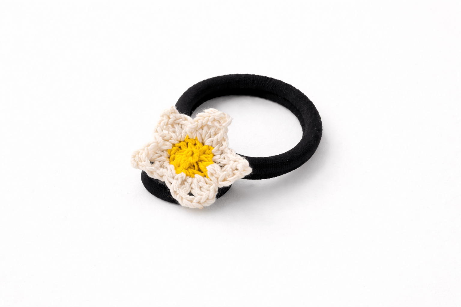 Crochet Rubber Band | Handcrafted Crochet Hair Accessory – Womens Accessories on Brown Living™. SKU: CRB-S-15. Img 3.