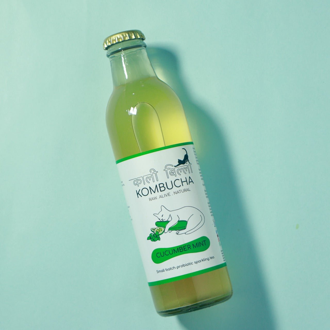 Cucumber Mint Kombucha 250ml | Probiotic Refreshing Fermented Drink – Health & Energy Drinks on Brown Living™. SKU: KBKCM. Img 5.