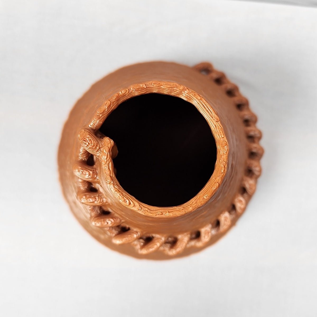 Curio Of Stitches Plant - Based Exotic Brass Vase – Home Decor on Brown Living™. SKU: CUSTEDPLERA102. Img 3.