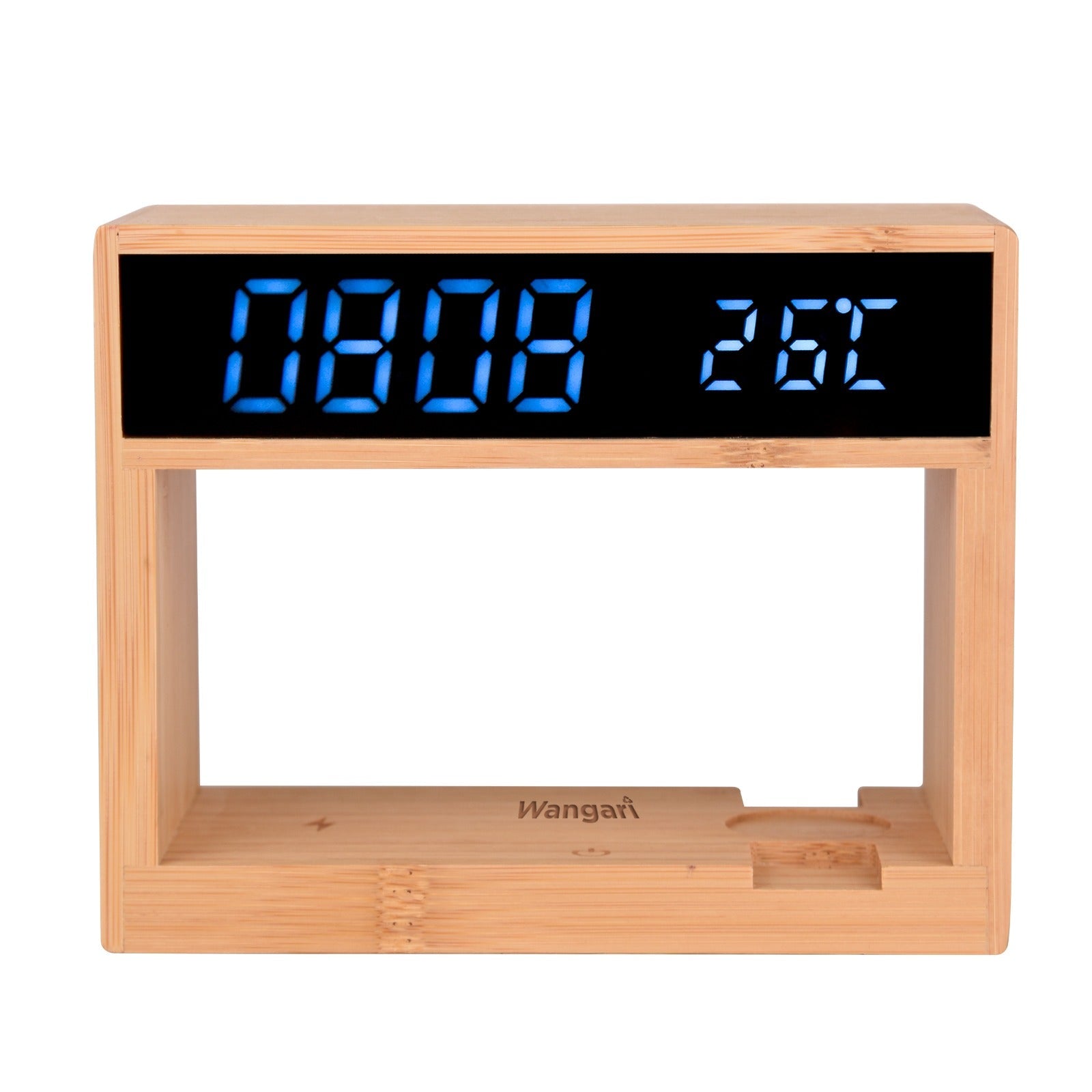 Cypress 6 In 1 Multifunction Wireless Charging Junction – Desk Accessories on Brown Living™. SKU: WAJ9060. Img 2.