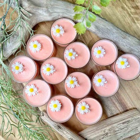 Daisy Tealight Soy Wax Candles – Candles & Fragrances by Rasa Home available on Brown Living™. 8 Pink. SKU: TCS065012507 - n. Img 3.