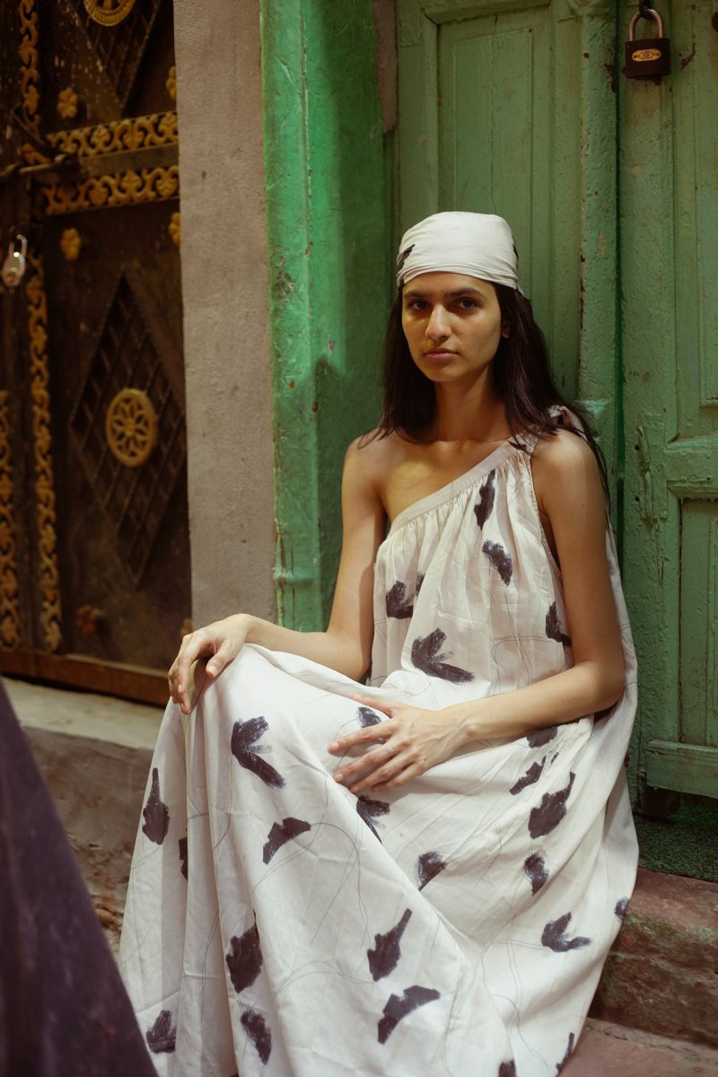 Daryl - Upcycled Modal Printed Dress | Verified Sustainable by Brown Living™